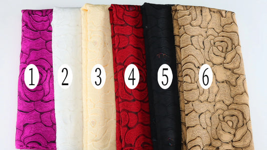 Latest French Brocade Jacquard Tulle Lace Fabric 2024High Quality African Gilding Satin Lace Fabric For Women Wedding Dress Sew