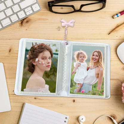 Kpop Photocard Binder Heart Hollow Kpop Photocard Sleeves 40 Pockets Water Resistant Trendy Photo Binder For Business Cards Badiee Stylez