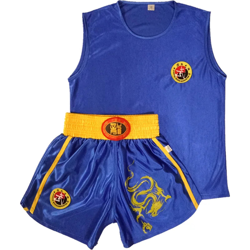 Unisex Boxing Uniform Sanda Suit Kongfu Uniform Wushu Clothing Martial Arts Performance Costume for Children Adult Badiee Stylez