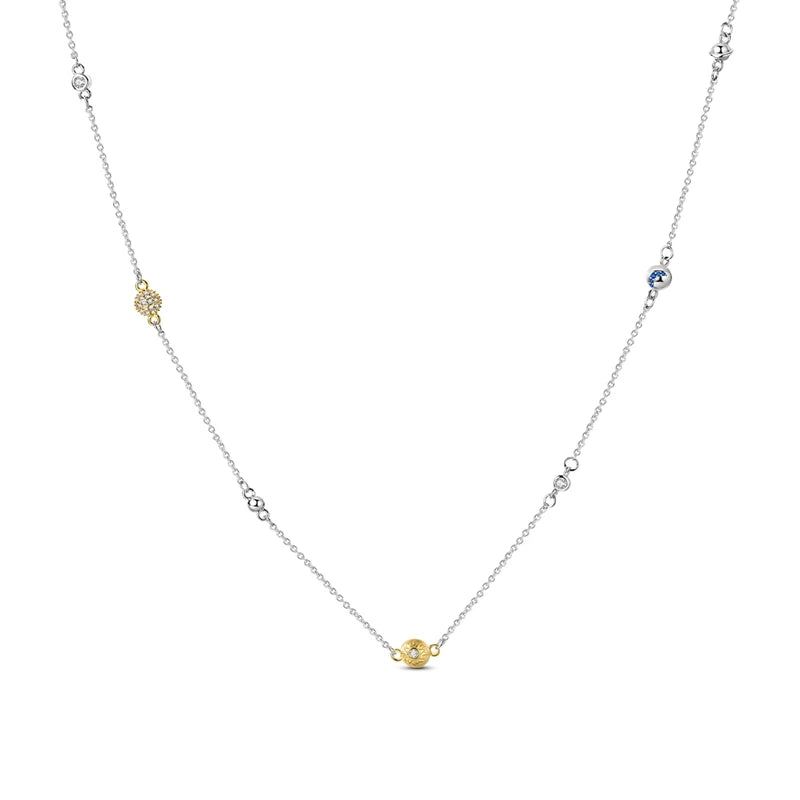 Original 925 Sterling Silver Necklace For Women Class Style Heart Shape Romantic Style High Quality Women Necklace Jewelry Gift KTN033