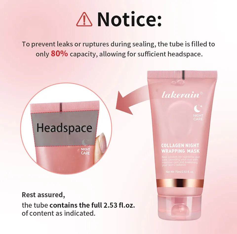 Collagen Peel-off Mask Moisturizing Deep Cleansing Anti Wrinkle Face Skin Care Masks Hydrating Overnight Collagen Mask Cream.