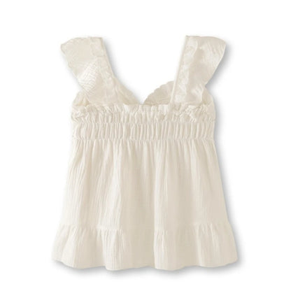 Two-piece Summer Solid Color Suspender Suit Pajamas for Women Sweet with Chest Pad Pajamas Vests Home Clothes 여자 잠옷