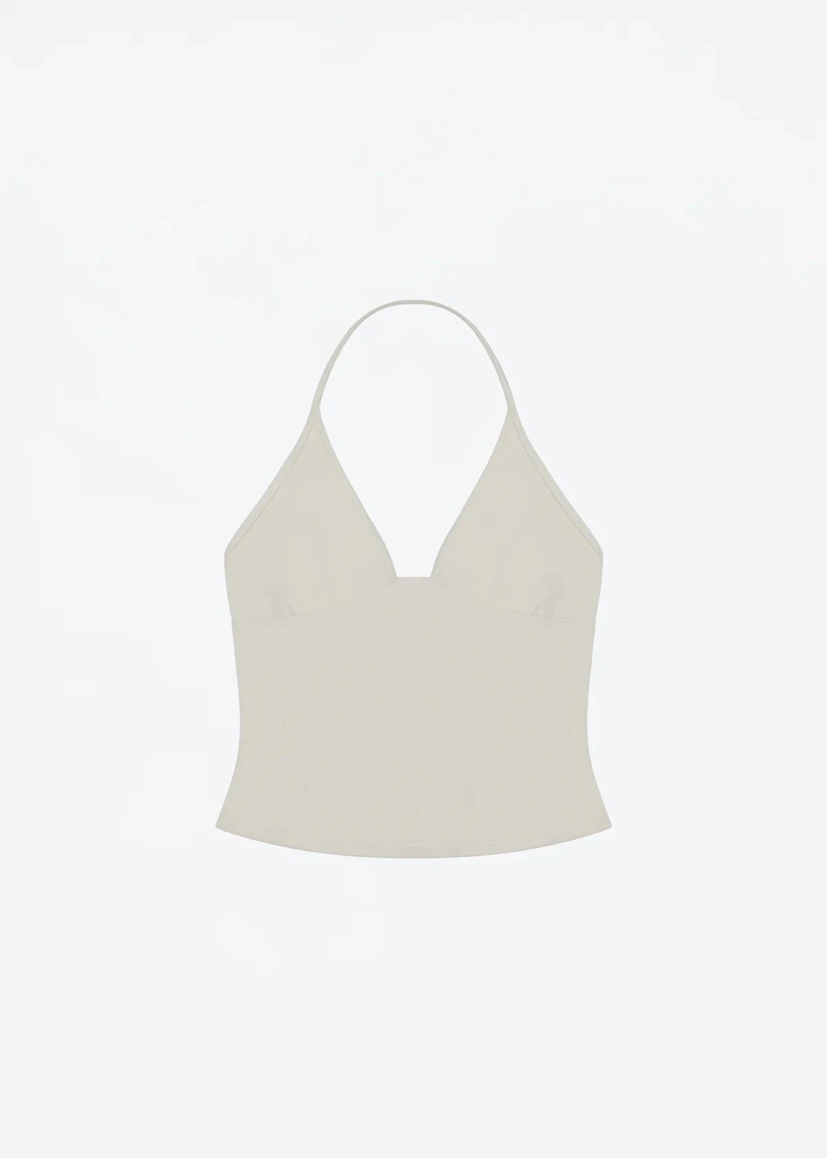 Tank triangle cup halter V-neck backless crop top Hayley's same style strappy top low-cut backless top soybean
