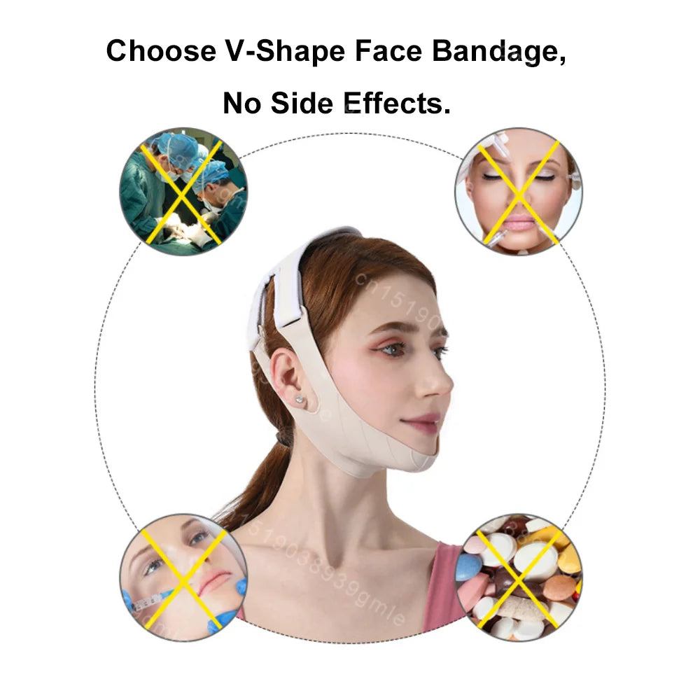 Silicone Face Slimming Bandage Women Chin Cheek Lift Up Belt V Line Face Shaper Facial Anti Wrinkle Strap Skin Care Beauty Tools