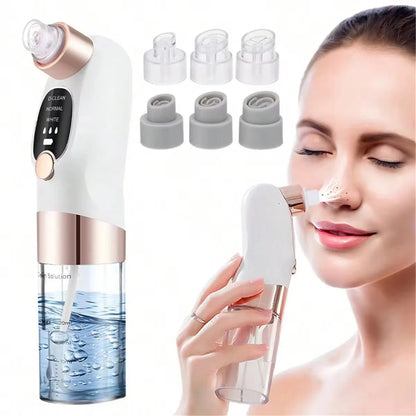 Face Beauty Pore Vacuum Facial Cleaner, Blackhead Remover, USB Charging Water Circulation Facial Cleaning Tool Upgraded version