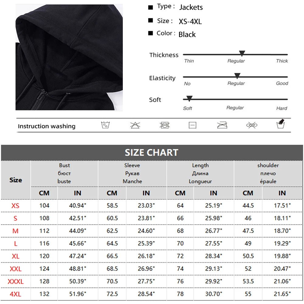 Autumn Men Sweatshirts Long Sleeve Jacket Hoodie Zipper Closure Jacket Male Hoodies Sweatshirt Slim Fit Male Clothing Badiee Stylez