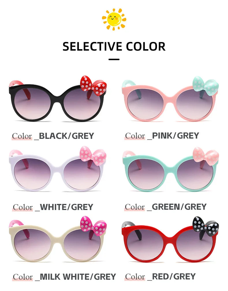 Disney Minnie Mouse Girls Sunglasses Figure Anime Kawaii UV Protection Summer Sunglasses Cute Funny Glasses Toys Birthday Gift