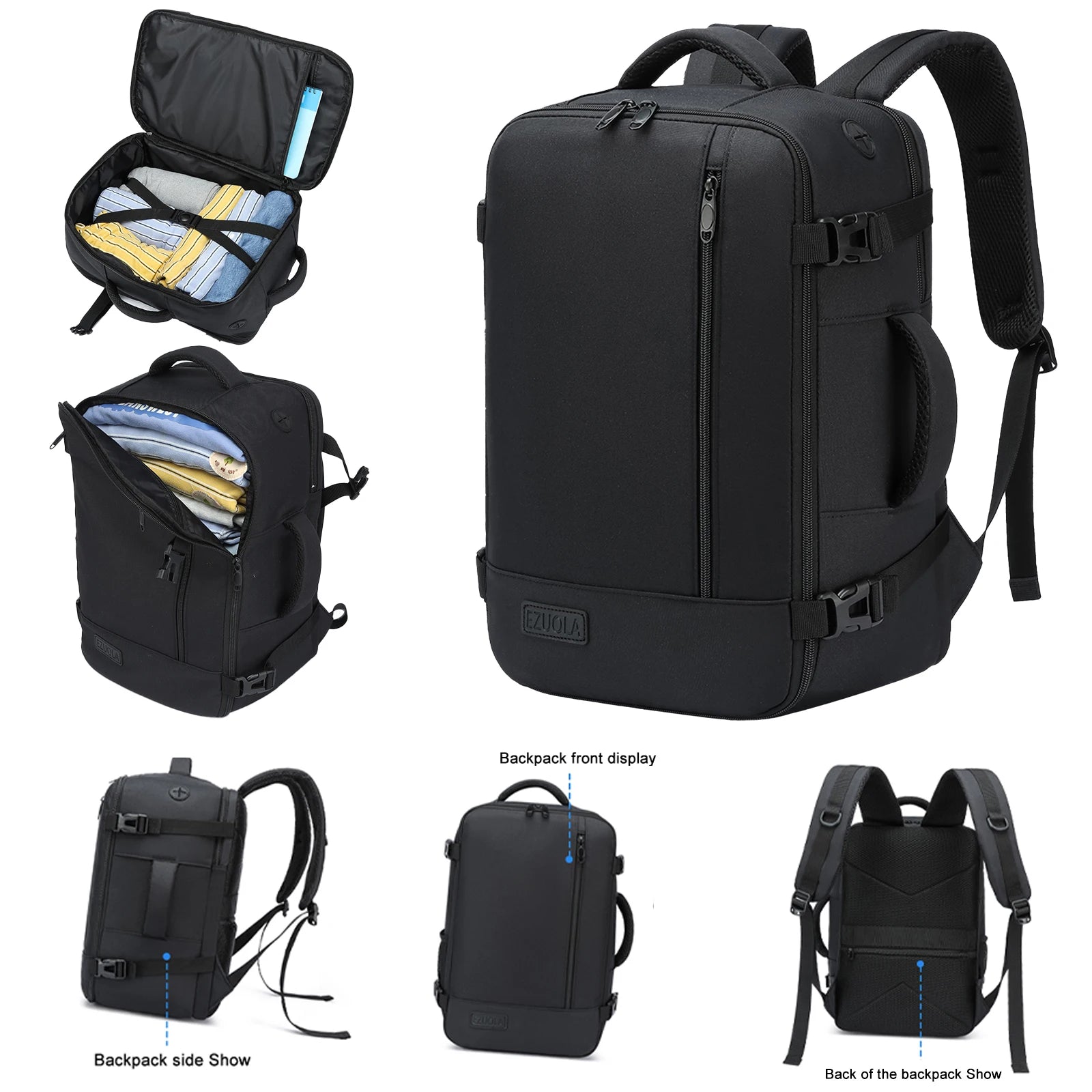 travel backpacks 40x20x25 ryanair Hand luggage with laptop compartment portable luggage students business people school cabinbag
