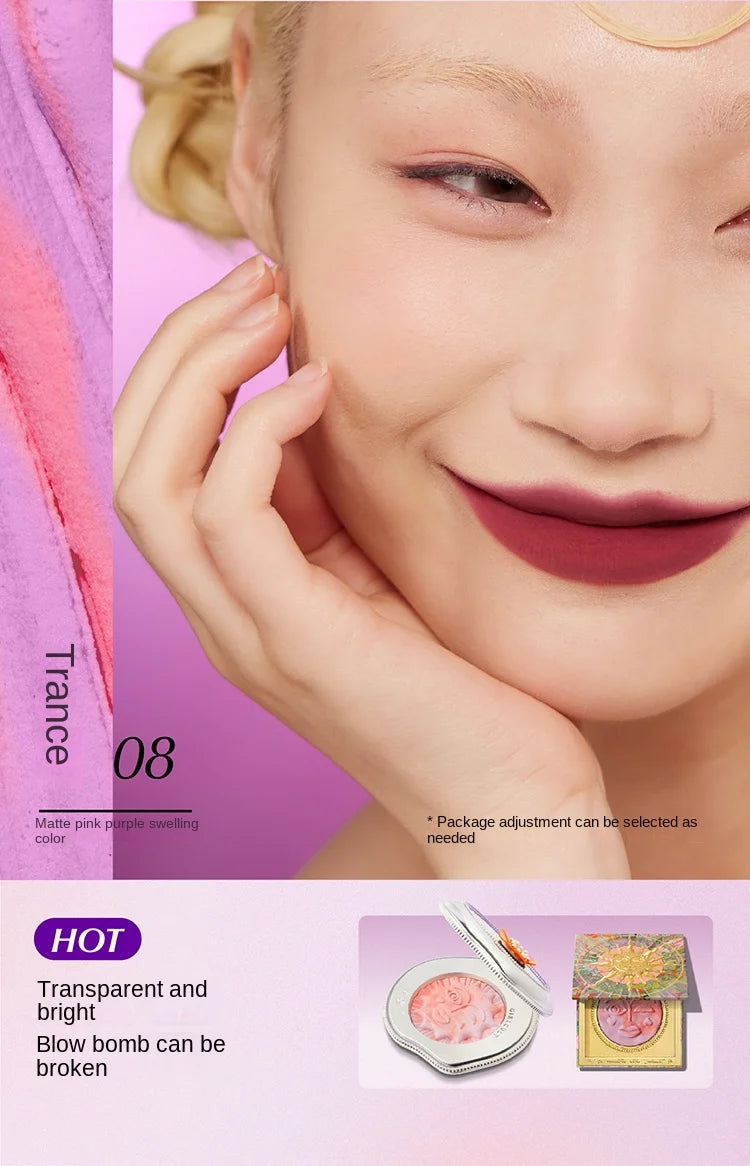 Girlcult Emotional Blush Highlighter Matte Fine Shimmer Blusher Face Cute Makeup Korean Cheek Pressed Powder