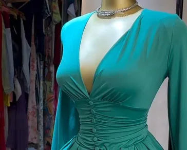 Women's Party Mini Dress 2025 Spring/summer Latest Casual Sexy Plunge Ruched Lantern Sleeve Button Daily A Line Short Skirt