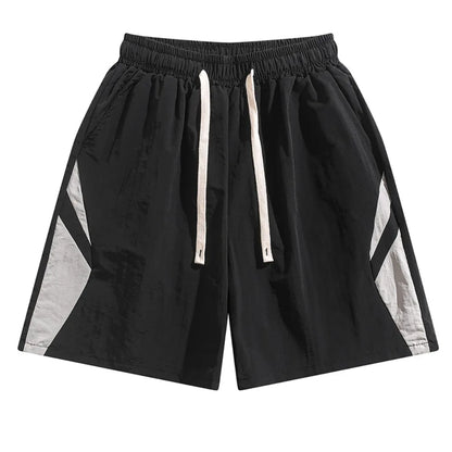 Large Size Loose Casual Thin Shorts High Waist Drawstring Wide Leg Shorts Summer Beach Knee Length Pants Men Badiee Stylez