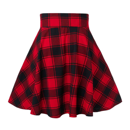 Black Checkered Women's Gothic Skirt Women Pleated Plaid Skirts Spring Autumn Girl Hip Hop Female Punk Goth Mini Skirt Clubwear