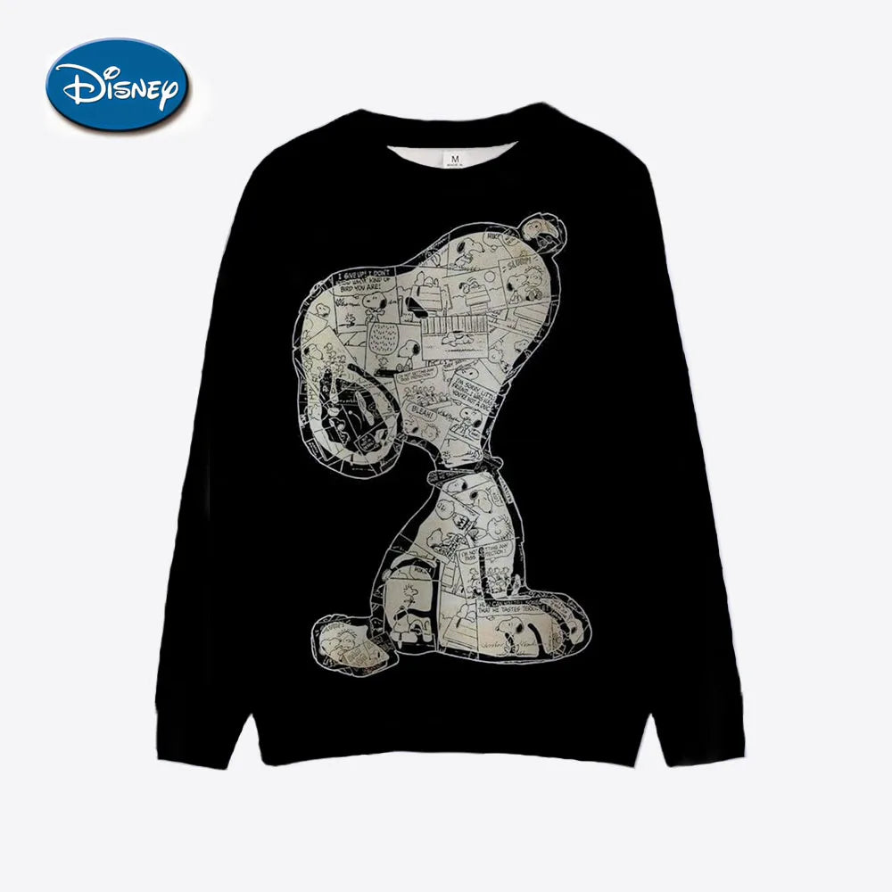 Mickey Mouse Print Women Hoodies Sweatshirts Streetwear Cute Oversized Hoodies Pullover Cropped Hoodies Females Y2k