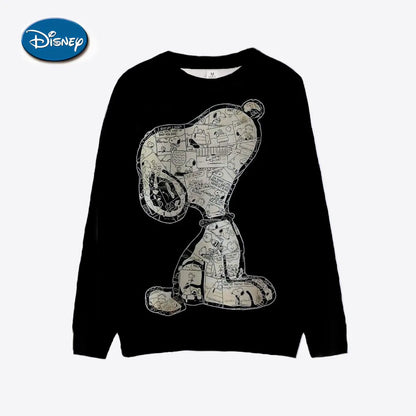 Mickey Mouse Print Women Hoodies Sweatshirts Streetwear Cute Oversized Hoodies Pullover Cropped Hoodies Females Y2k