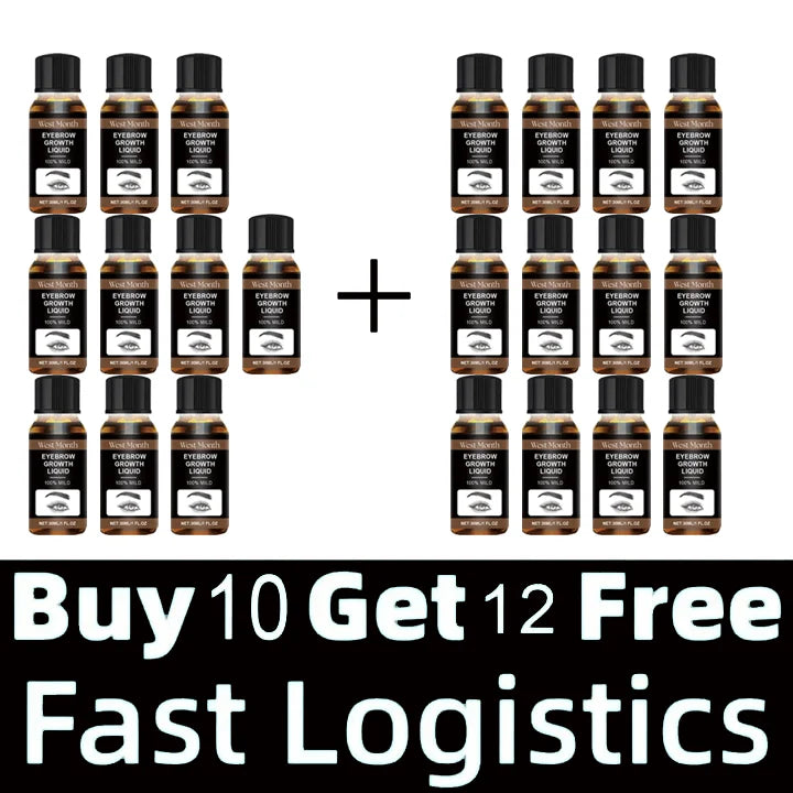Eyebrow growth serum fast growing eyelash prevent hair loss damaged treatment thick dense eyes makeup care products 22PCS