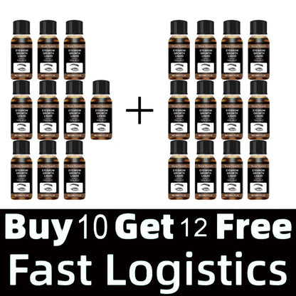 Eyebrow growth serum fast growing eyelash prevent hair loss damaged treatment thick dense eyes makeup care products 22PCS