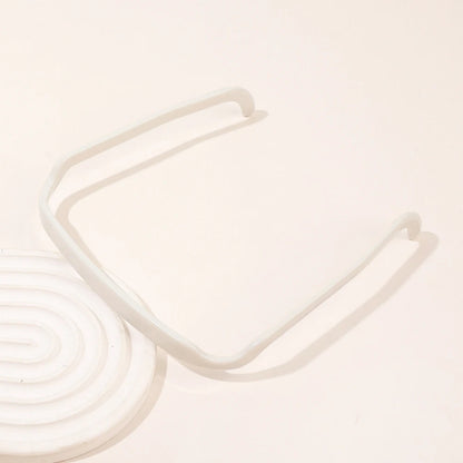 1/3pcs Women Square Glasses Headband Coloful Invisible Fixed Hair Clips Wave Curly Hair Ties Temples Headband Accessories Beige Size fits all CHINA