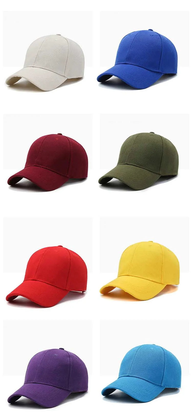 Unisex Cap Casual Plain Baseball Cap Adjustable Snapback Hats For Women Men Hip Hop Cap Street Dad Hat Badiee Stylez