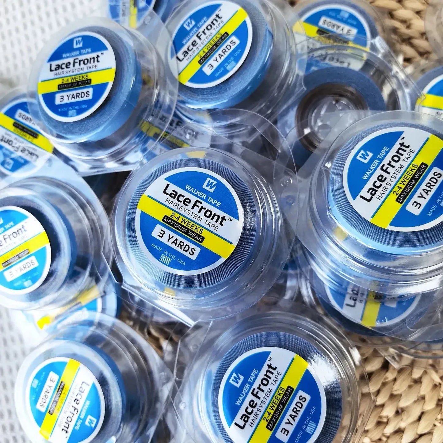 1/5PCS with box 0.8/1.0/1.27cm Width 3Yard Blue Ultra Hold Tape Double side tape Wig Glue Hair System Tape For Toupee