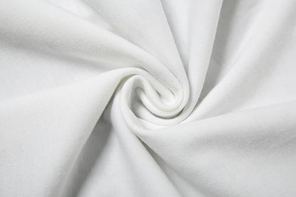 Nibber Loose Letter Print Mini t-Shirt Women Summer Trend Biased Collar Versatile Street Skinny Simple Classic Party Daily Tops