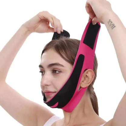 Elastic Face Slimming Bandage V Line Face Shaper Women Chin Cheek Lift Up Belt Facial Massage Strap Face Skin Care Beauty Tools 1pcs