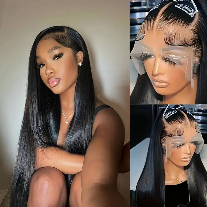 40 Inch Natural wigs 13x4 Straight Human Hair Wigs 220 Density hd lace wig 13x6 wigs human hair For Women Badiee Stylez