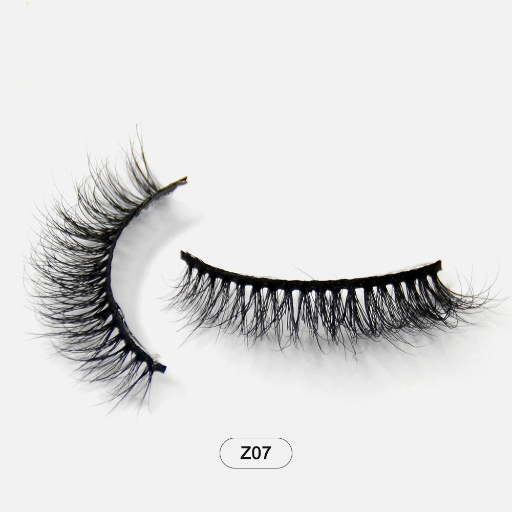 Dropshiping Makeup Mink Lashes Fluffy Soft Full Fake Eyelashes Natural False Eyelashes Wispy Lash Extension Z07 CHINA