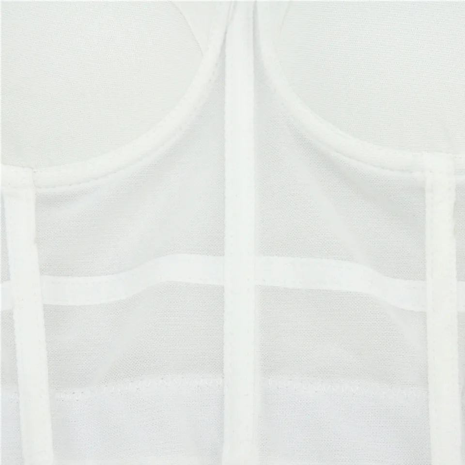 Women's tight bra, sexy fishbone Camisole, with integrated back shaping bra underwear