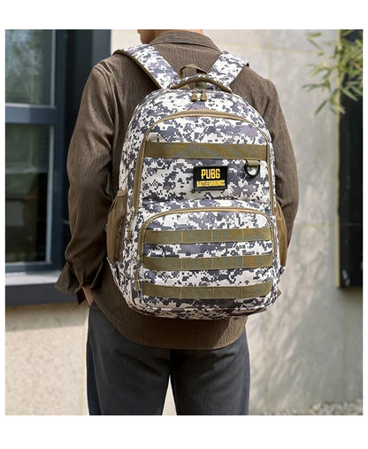 Camouflage Tactical Backpack for Men Large Capacity Outdoor PUBG Style Waterproof Travel School Bag Multifunctional for Daily Us