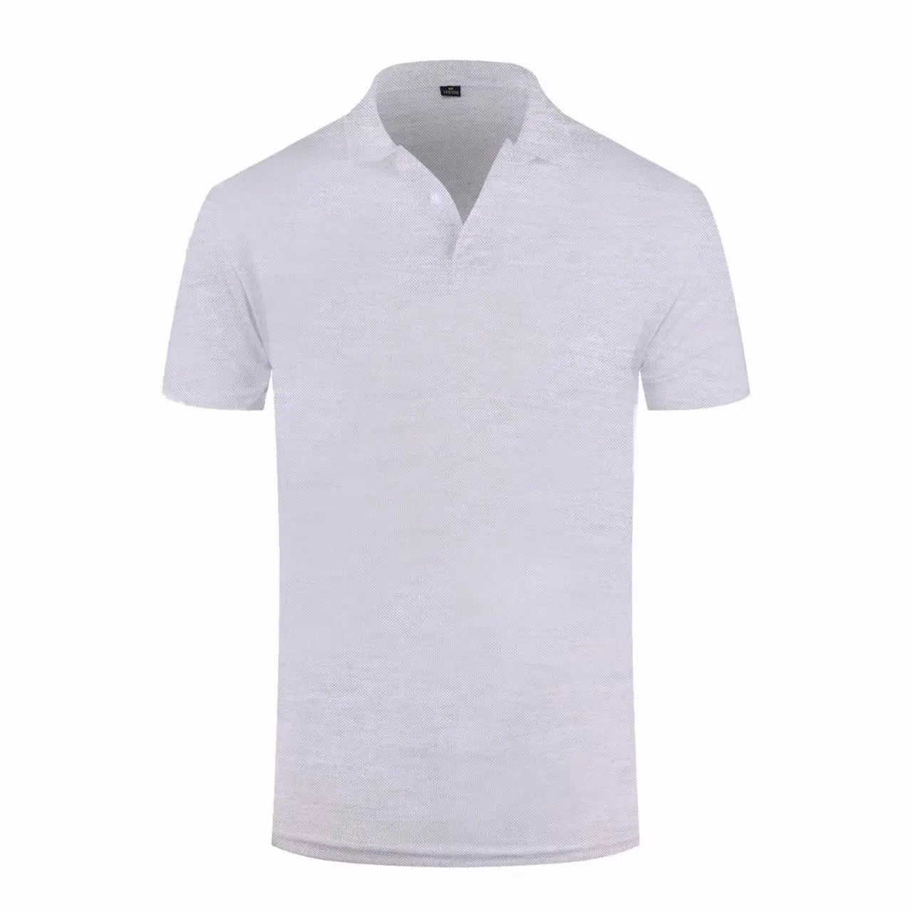 Men’s High-Quality White Golf Polo Shirt - Casual Short Sleeve Summer Style