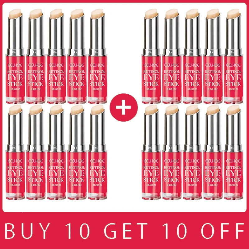 Anti-Wrinkle Eye Cream Retinol Remove Eye Bags Dark Circles Anti Aging Lifting Firming Whitening Moisturizing Brighten Skin Care 20 PCS