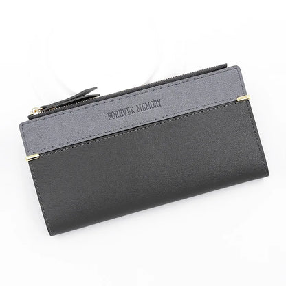 Long Purses For Women Wallet New Fashion Long Coin Purse Card Holder Small Ladies Wallet Female Hasp Mini Clutch billetera bolas grey2 CHINA