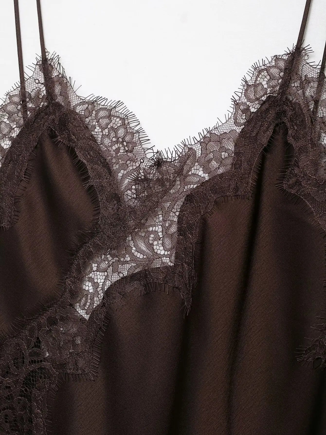 Satin Sexy Lace Spliced Short Sling Dress Women Sleeveless Backless Asymmetric Sexy Party Dresses 2025 Summer Lady Dress ﻿ Badiee Stylez