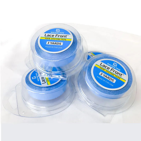 Wholesale  3yards Hair System Tape Double Side Walker Tape Blue Lace Front Wig Tape For Toupee Sweatproof Ultra Hold Wig Tape