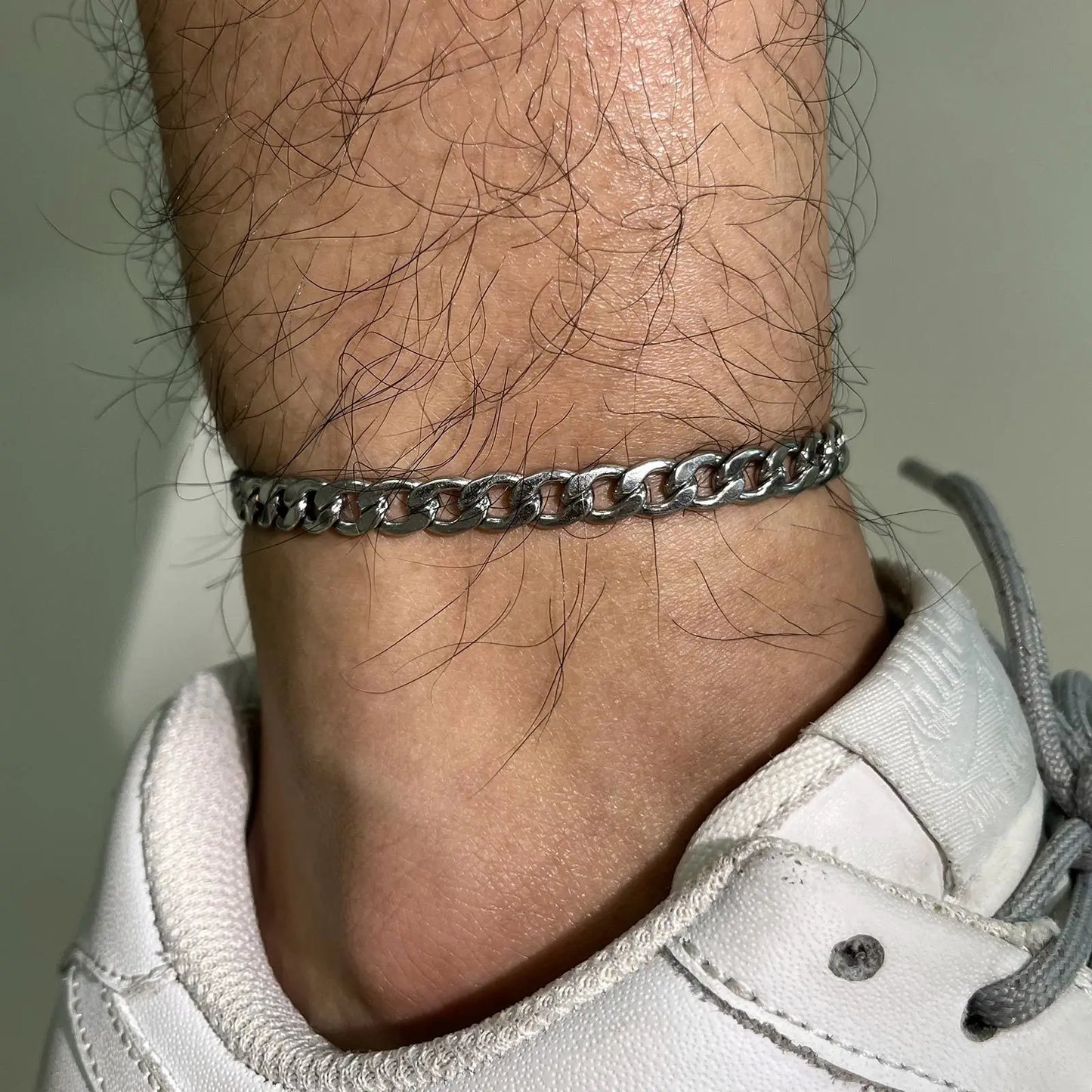 Waterproof Stainless Steel Cuban Wheat Chain Anklet Bracelets for Men, Summer Holiday Beach Foot Gifts Jewelry,Length Adjustable Badiee Stylez