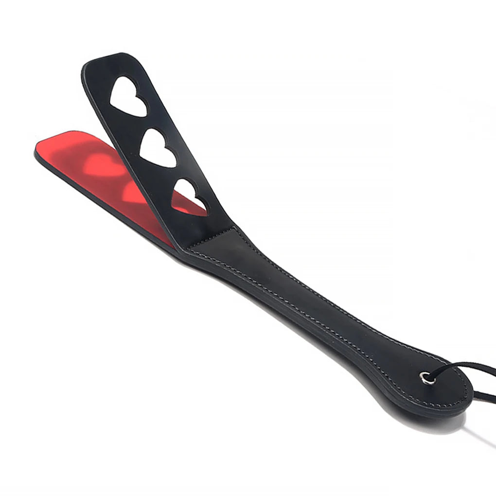 Horse Crop PU Leather Soft Anti-slip Handle Riding Paddle Outside Game Play Racing Horses Training Practice Tools black CN