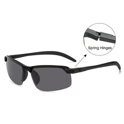 1/2PCS Night Vision Glasses Men Anti-Glare Driving Goggle Half Frame Polarized Sunglasses for Driver UV400 Day and Night Glasses Badiee Stylez