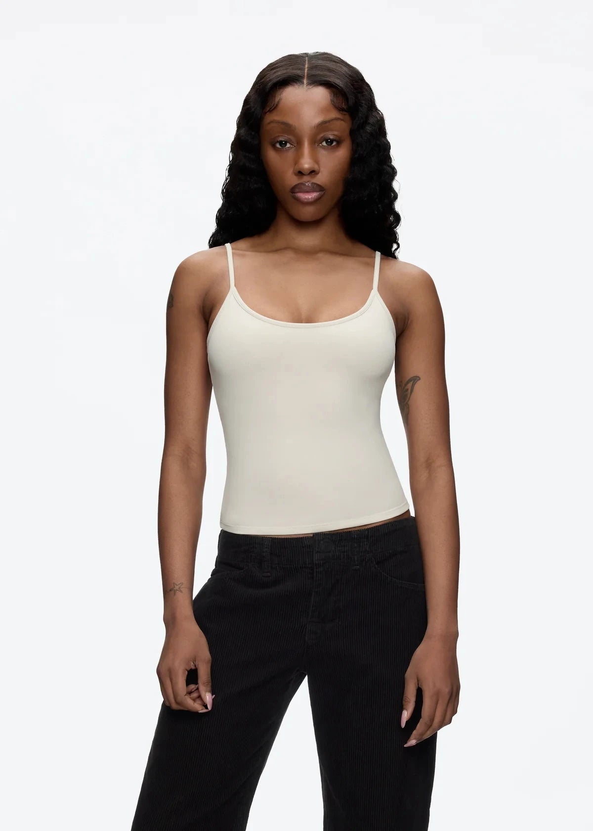 Tank Baby Blue Women's Summer Camisole Soy Color Fog Gray New Color Custom Dyed Tight Bottoming Shirt Slim Fit Top