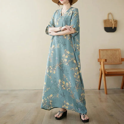 Summer Dress for Women Clothing Long Dress Fashion Clothes Cotton Vintage Harajuku Elegant Streetwear Maxi Beach Dresses K One Size
