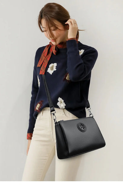 Versatile PU Crossbody Bag for Women Stylish High Quality Brand Design Zipper Solid Color Pattern Casual Daily Use Shoulder Bag - Badiee Stylez