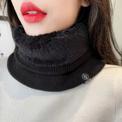 Fashion Women Knitted Scarf Solid Cashmer Like Winter Snood Scarves Lady Warm Thick Unisex Men Neck Scarfs Ring Badiee Stylez