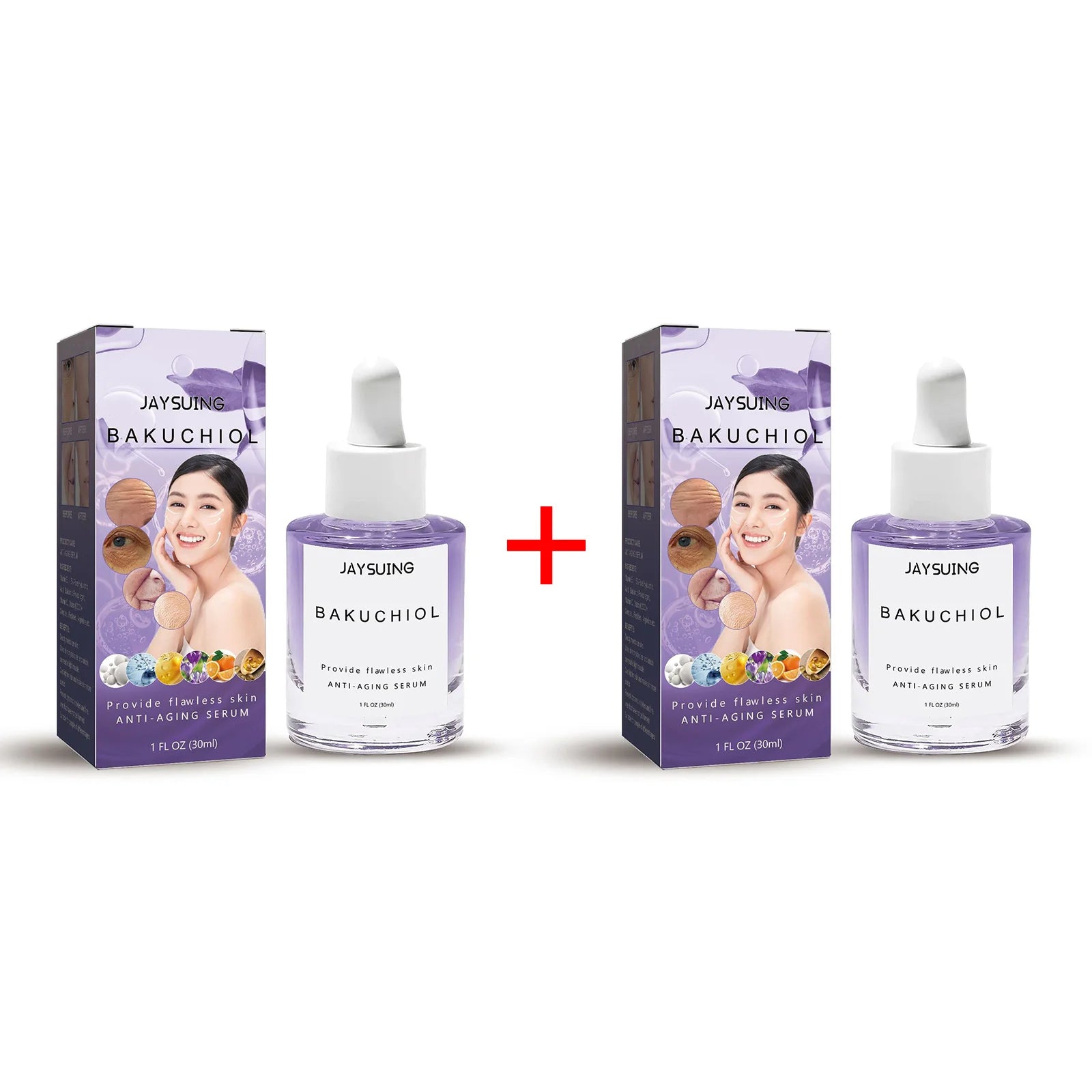 Collagen Remove Wrinkle Face Serum Lift Firming Anti Aging Fade Fine Lines Whitening Brightening Moisturizer Skin Care Cosmetics 2pcs 30ml boxed