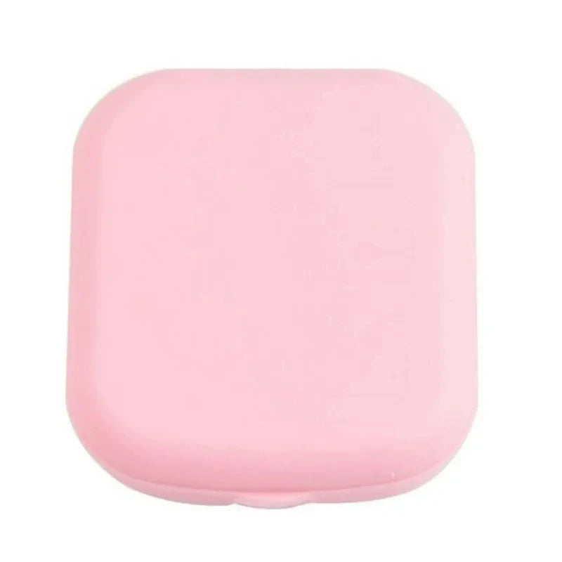 1pcs Mini Square Contact Lens Case with Mirror for Women Colorful Lens Box Eye Container Lovely Travel Kits Badiee Stylez