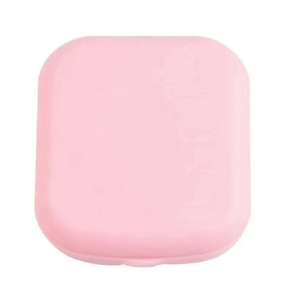 1pcs Mini Square Contact Lens Case with Mirror for Women Colorful Lens Box Eye Container Lovely Travel Kits Badiee Stylez