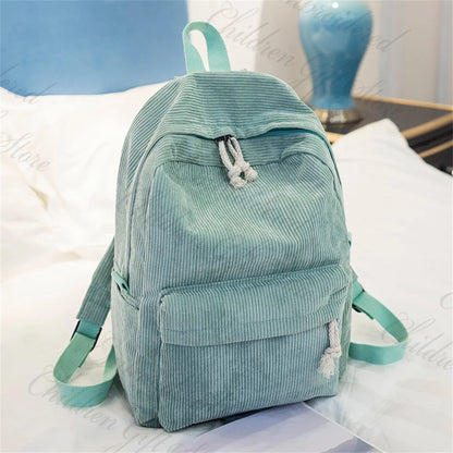 Personalized Children's Schoolbag Baby Stroller Bag Customized Kindergarten Snack Backpacks with Name Solid Color Backpacks green