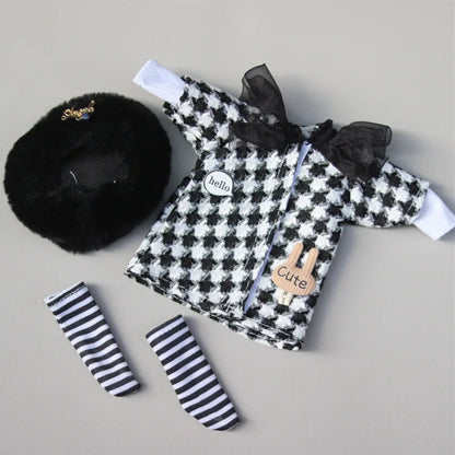 Cartoon Style Clothes Suit for 1/6 Bjd Doll Accesssories for 30cm Baby Doll Dress Up Toys for Children Type 27 Only Clothes