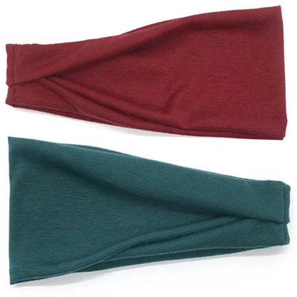 Women Headband Twist Cotton Sport Wide Turban Twisted Knotted Headwrap Girls Hairband Fashion Head Band Hair Accessories