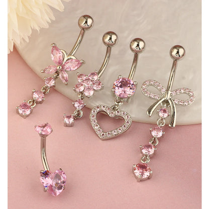 5PCS Cute Dangle Belly Ring Pack 14G Navel Piercing Bulk Sexy Belly Ring Set Belly Button Ring Lot Pircing Ombligo Jewelry style6