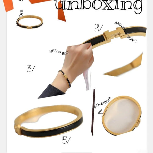 Luxury Fashion Stainless Steel Enamel Bracelet, Fashionable, Women's Festival Luxury, Colorful Jewelry Access 2025 Fashion