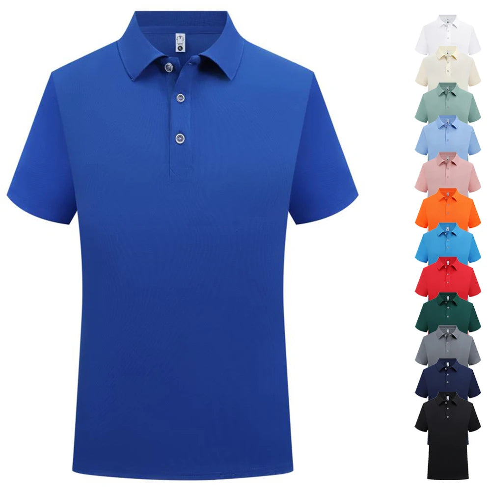Sublimation Blank Polo Shirts Men Summer Short Sleeve Collar T Shirt Wholesale Casual Polo Tshirt For Men Camisas Para Hombres